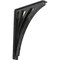 Ekena Millwork Nevio Wrought Iron Bracket, (Triple center brace), Powder Coated Black 2"W x 12"D x 15"H BKTM02X12X15TNE - alternate 1